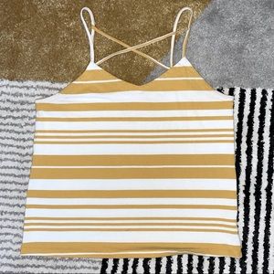Strappy Striped Tank Top